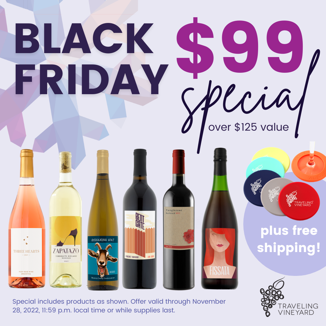 2022 Black Friday Bundle 6 bottles + wine coasters